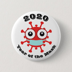 Jahr der Maske Button