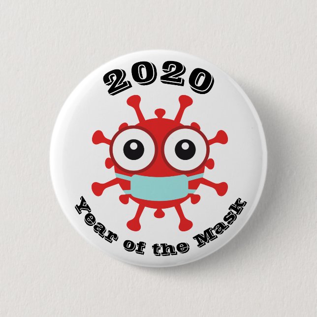 Jahr der Maske Button (Vorderseite)