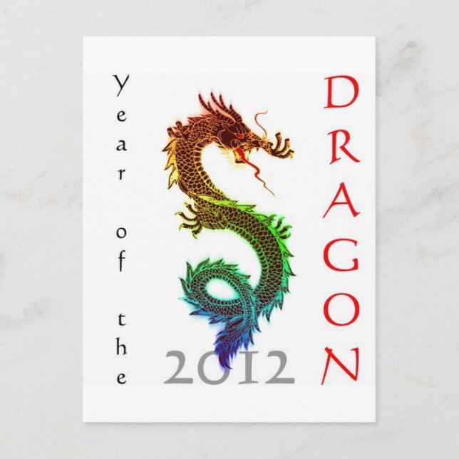 Jahr der Postkarte des Drachen 2012 (Vorderseite)