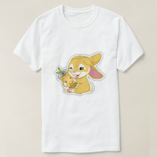 Jahr der Rabbit Bunny Bae Bubble Boba Tea Chine T-Shirt