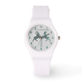 Jahr der Ram/Ziege Armbanduhr