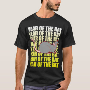 Jahr der Ratte 2020 Chinesischer Montag Neujahr Zo T-Shirt