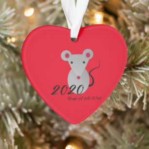 Jahr der Ratte 2020 Ornament