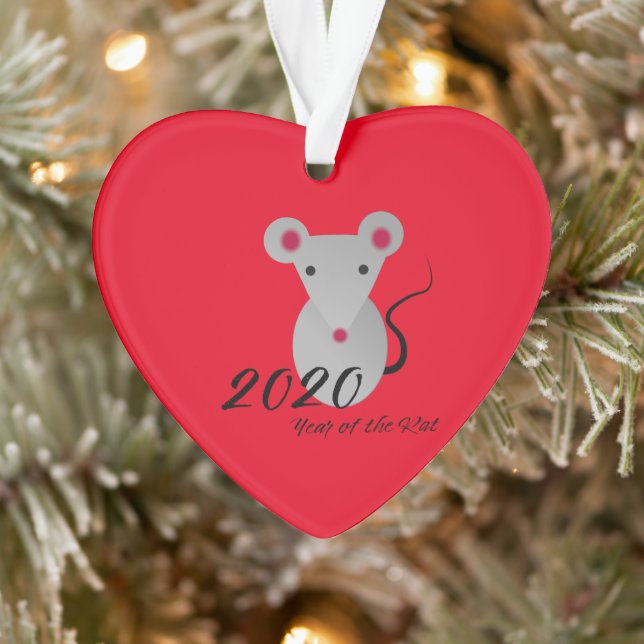 Jahr der Ratte 2020 Ornament (Baum)