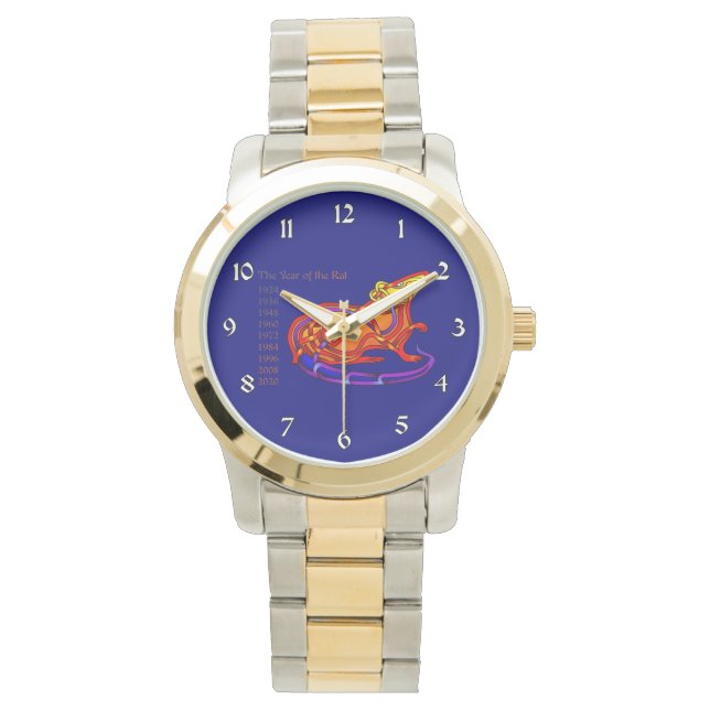 Jahr der Ratte Armbanduhr (Vorderseite)