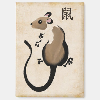 "Jahr der Ratte" Asiatischer Rattenmagnet Magnet
