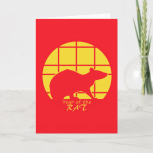 Jahr der Ratte Karte