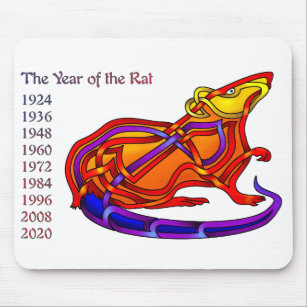 Jahr der Ratte Mousepad