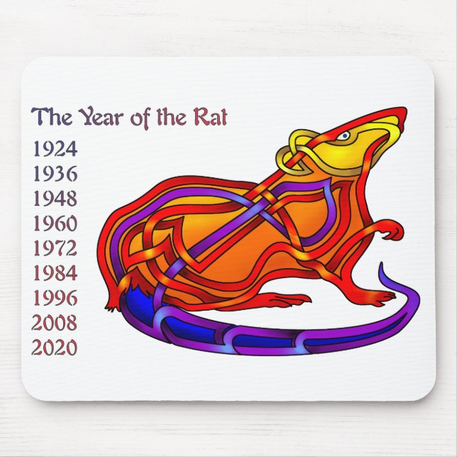 Jahr der Ratte Mousepad (Vorne)