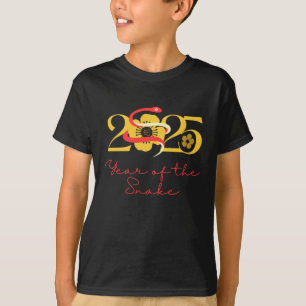 Jahr der Schlange 2025 Blume T-Shirt