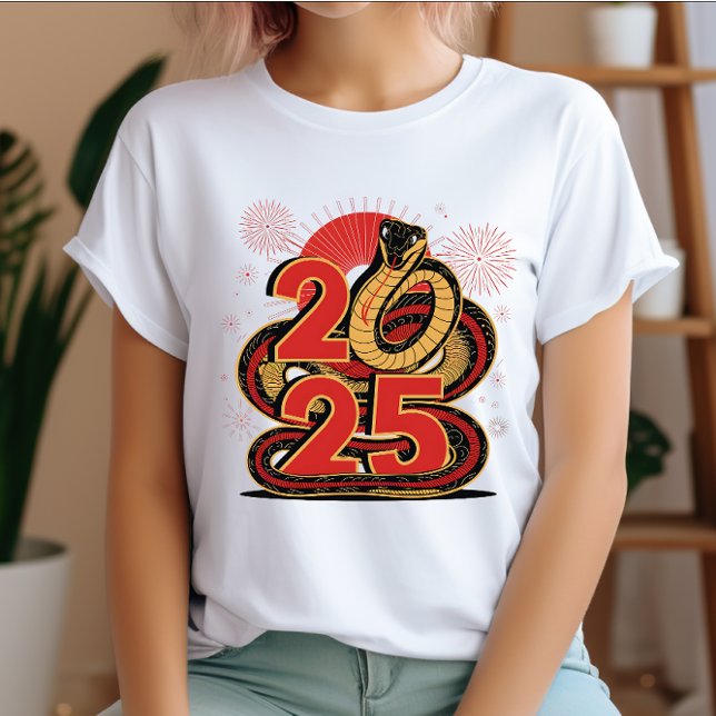 Jahr der Schlange 2025 | Chinesisch Zodiac 2025 T-Shirt (Von Creator hochgeladen)