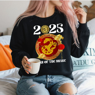 Jahr der Schlange 2025   Chinesisches Neujahr Sweatshirt