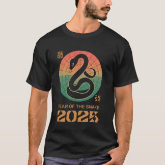 Jahr der Schlange 2025 Chinesisches Neujahr Zodiak T-Shirt