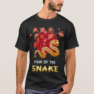 Jahr der Schlange 2025 Lunar Neujahr China T-Shirt