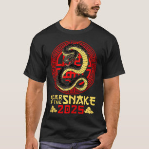 Jahr der Schlange 2025 Zodiac Happy Chinese New Ye T-Shirt
