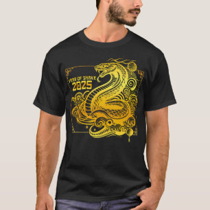 Jahr der Schlange 2025 Zodiac Happy Chinese New Ye T-Shirt