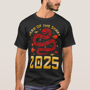 Jahr der Schlange 2025 Zodiac Happy Chinese New Ye T-Shirt
