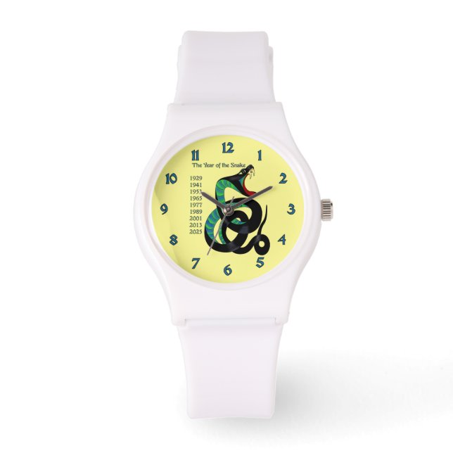 Jahr der Schlange Armbanduhr (Vorderseite)