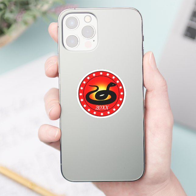 Jahr der Schlange Aufkleber (Telefon)