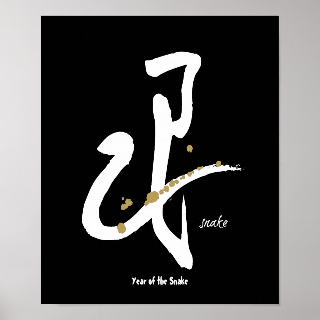 Jahr der Schlange - Chinesischer Zodiak Poster (Vorne)