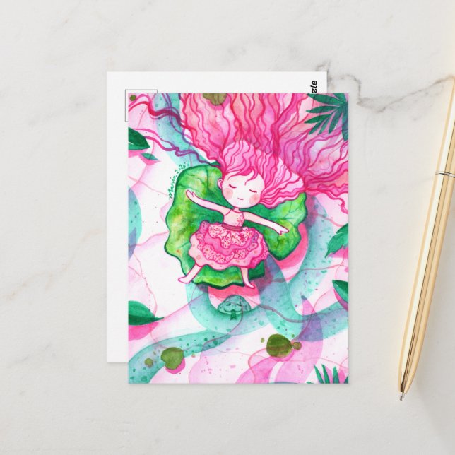 Jahr der Schlange - DNM-Postkarten Postkarte (Vorderseite/Rückseite Beispiel)