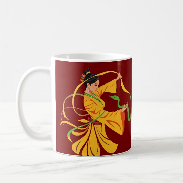 Jahr der Schlange Kaffeetasse (Links)