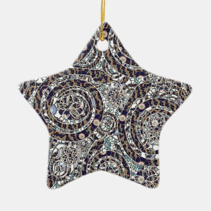 Jahr der Schlange Keramik Ornament