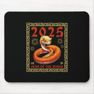 Jahr der Schlange Trumps 2025 Mousepad