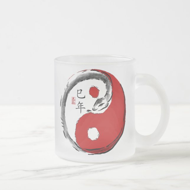 Jahr der Schlangen-mattierten Tasse (Rechts)