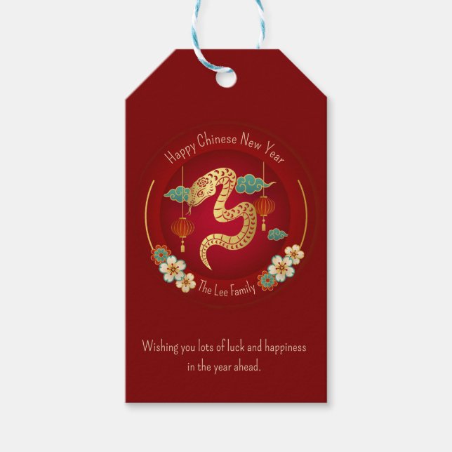 Jahr der Schlangengeschenktafeln (chinesisches Neu Geschenkanhänger (Vorderseite)