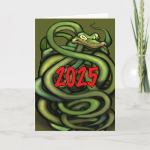 Jahr der Schlangenkarte 2025 Karte