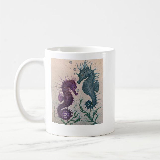 Jahr der Seepferdchen Kaffeetasse (Links)