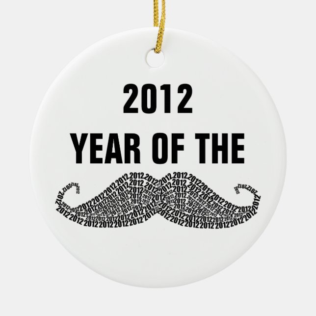 Jahr der Stürme 2012 Keramik Ornament (Vorne)