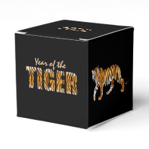Jahr der Tiger-Design-Begünstigungsbox