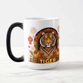 Jahr der Tiger-Tasse Verwandlungstasse