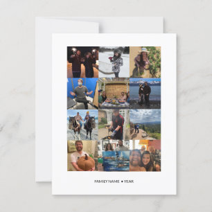 Jahr der Überprüfung mit Fotos Einladung