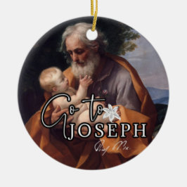 Jahr der Unterschrift des hl. Joseph Jesus zum rel Keramik Ornament