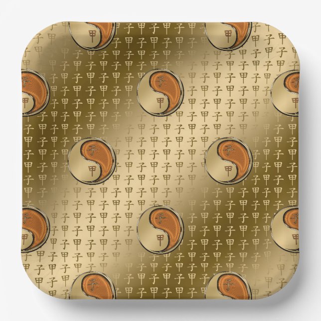 Jahr der Waldratte Pappteller (Vorderseite)