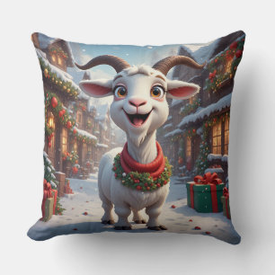 🎄 Jahr der Ziege 2027 Weihnachtsgeschenkidee 🐐 Kissen