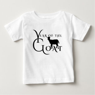 Jahr der Ziege Baby T-shirt