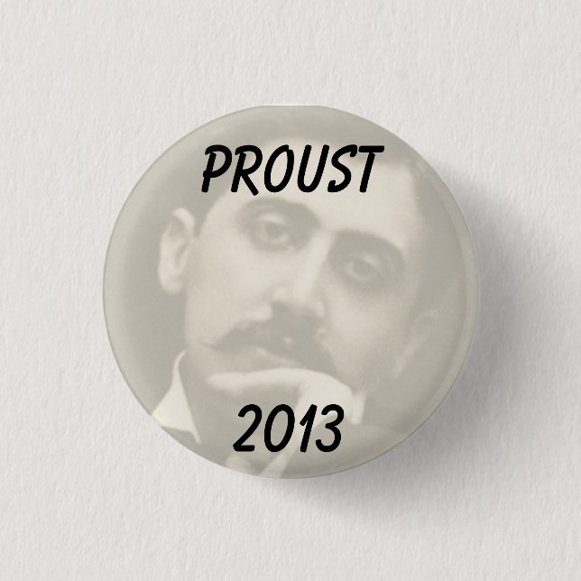Jahr des Ablesens von Proust Abzeichen Button (Vorderseite)