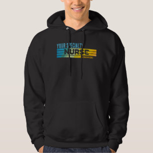 Jahr des Abschlusses für personalisierte Krankenpf Hoodie