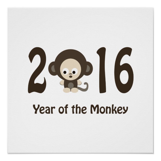 Jahr des Affen 2016 Poster (Vorderseite)