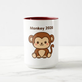 Jahr des Affen 2028 Tasse