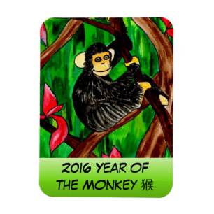 Jahr des Affen-Magneten Magnet