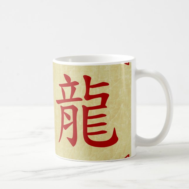 Jahr des chinesischen Drachenzeichens Kaffeetasse (Rechts)