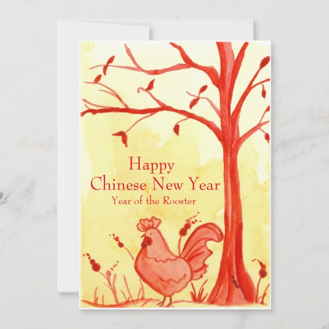 Jahr des chinesischen Neujahrsjahrs-Party Einladung (Vorderseite)