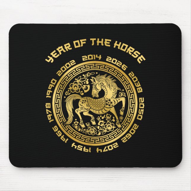 Jahr des chinesischen Zodiaks-Chinesisches Neujahr Mousepad (Vorne)
