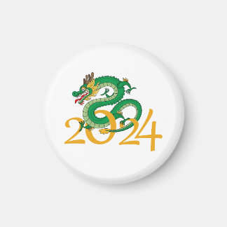 Jahr des Drachen 2024 glückliche Chinesse neues Ja Magnet