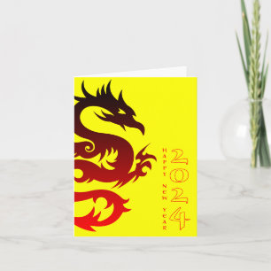 Jahr des Drachen 2024 Karte